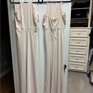 J. Crew Cream Dress with Blue Accent